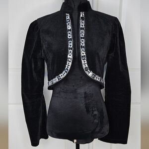 Dolled Up Velour Crop Jacket